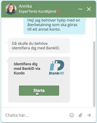 BankID i Kundo Chat