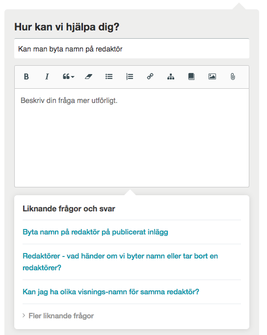 Liknande frågor