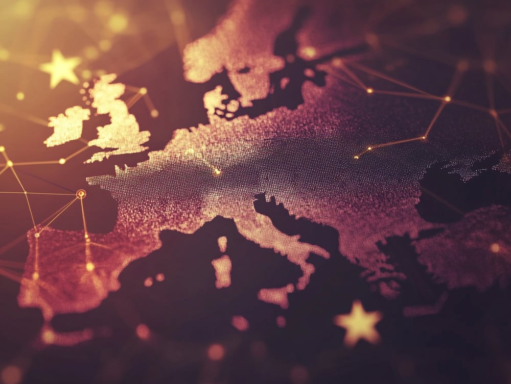 Karta över Europa