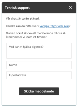 kontaktformulär