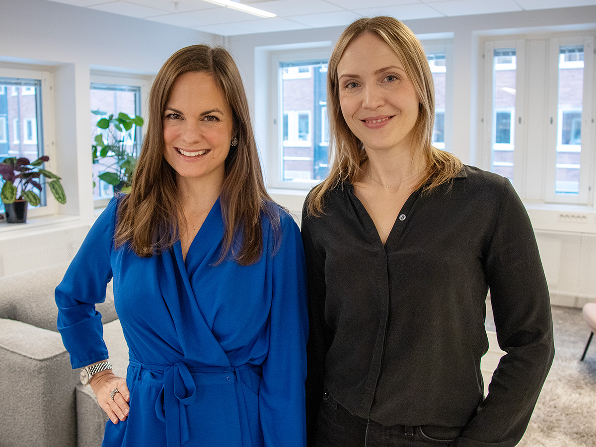 Sofia Alexus, VD på Kundo, och Sanna Fransson, ny CCO